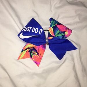 Just Do It Nike cheer bow
